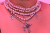 Rose, Crosses & Pearls