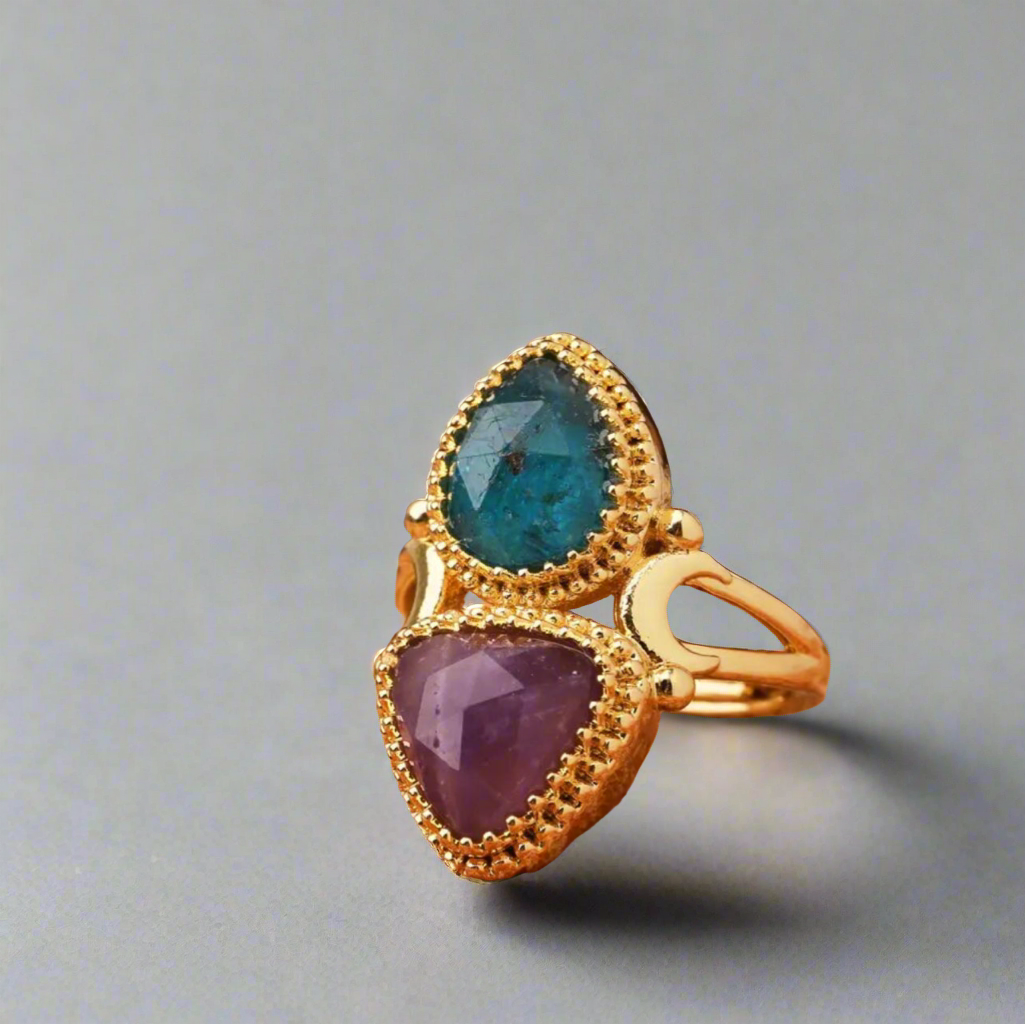 Blue Apatite Ring