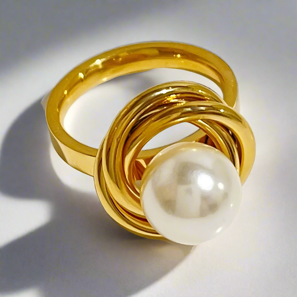 Round Pearl Ring