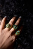 Green Stones Rings