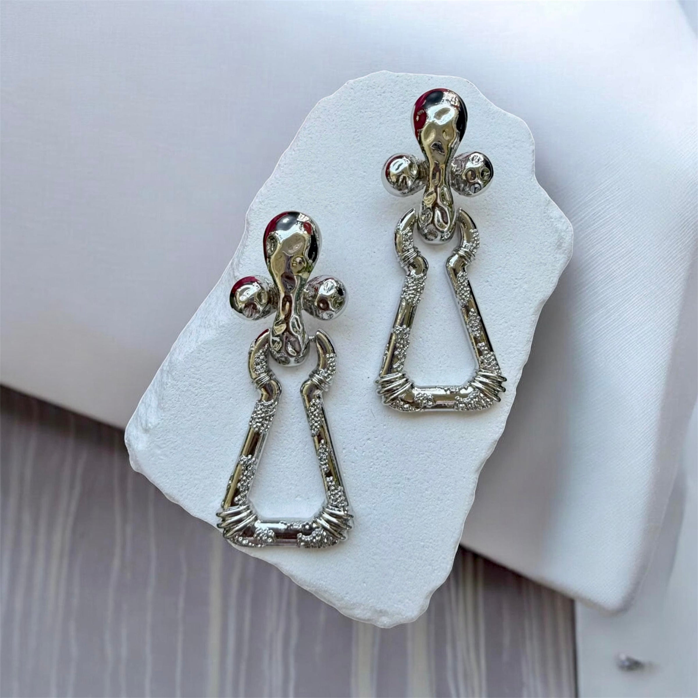 Big Keyhole Earrings