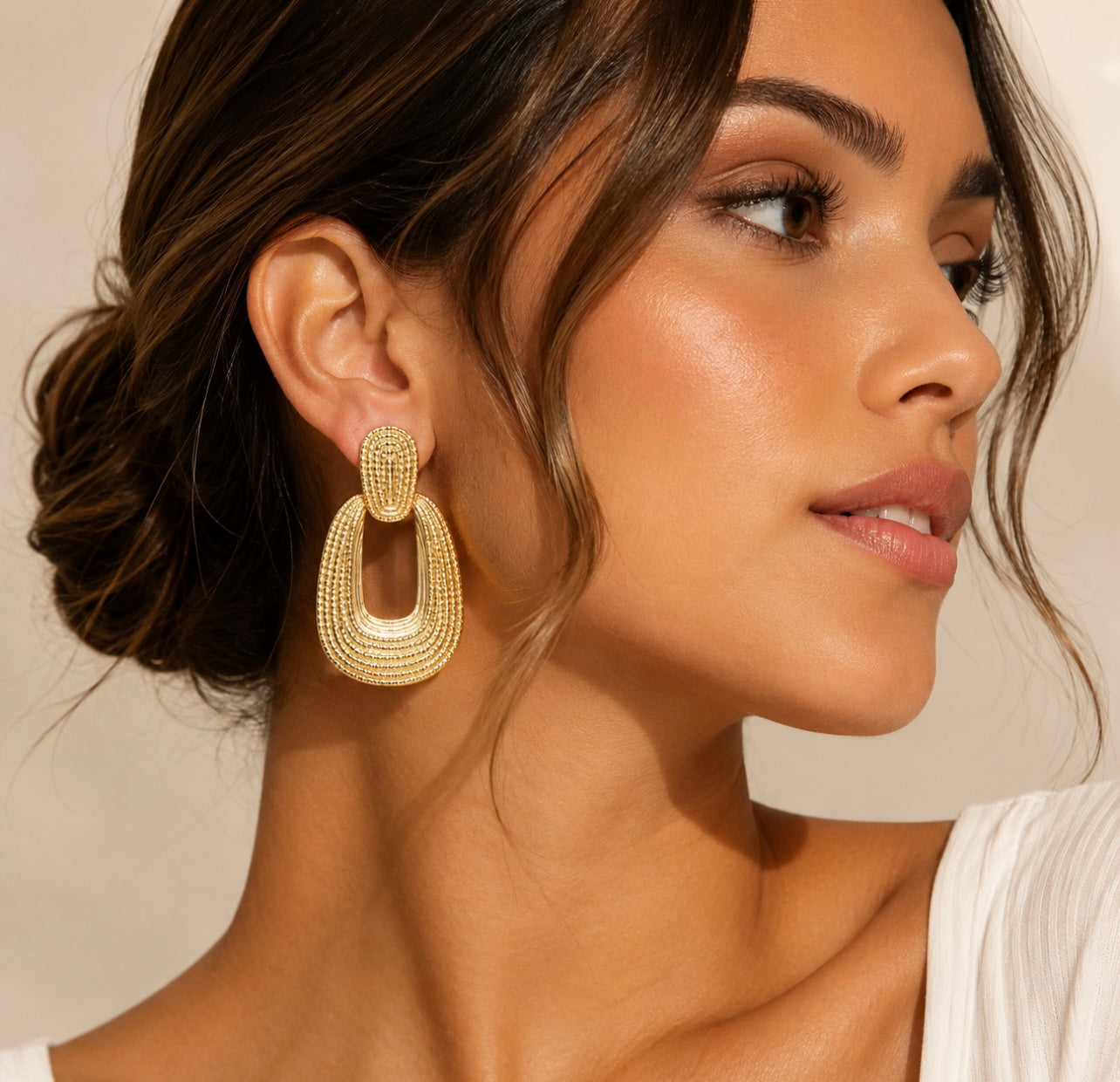 Gold Valencia Earrings