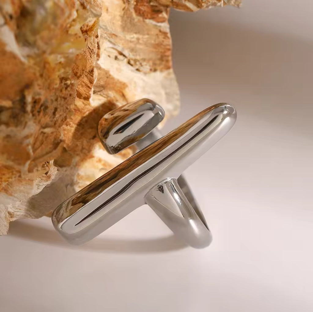 Silver Bar Ring