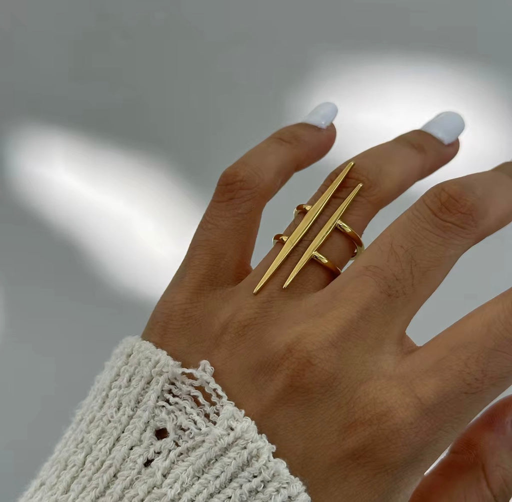Gold Bars Ring