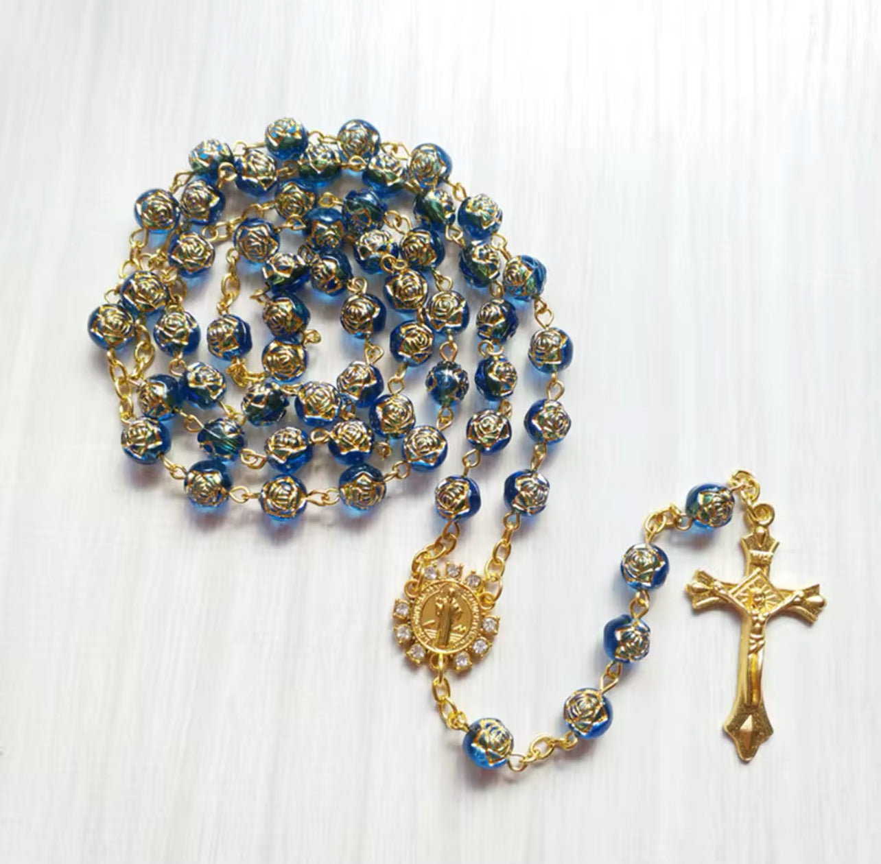 Blue Rose Rosary
