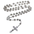 Silver Rose Rosary