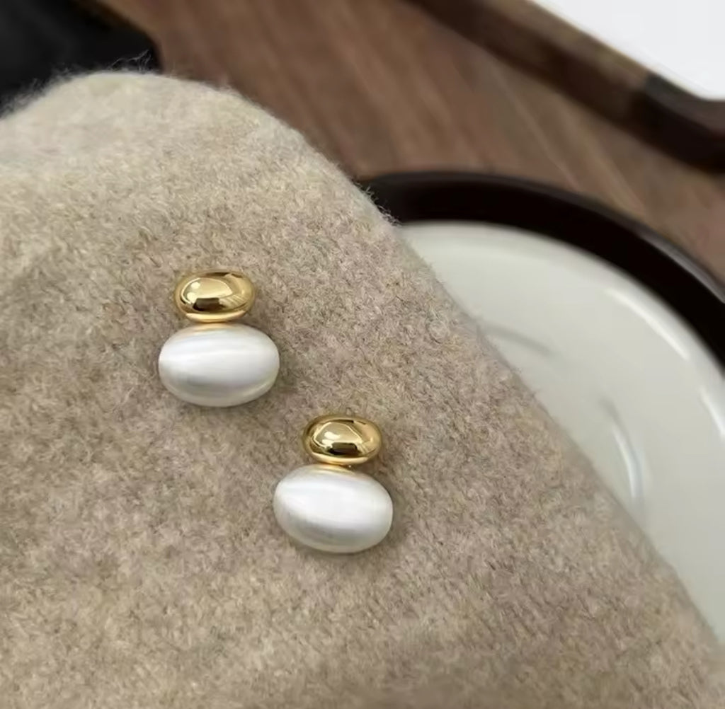 Double Opal Studs