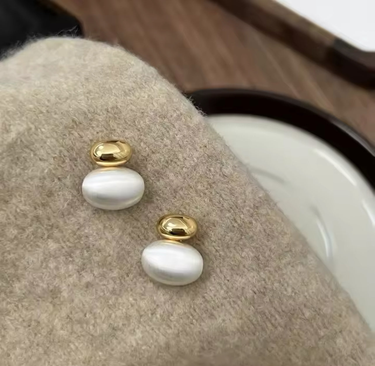 Double Opal Studs