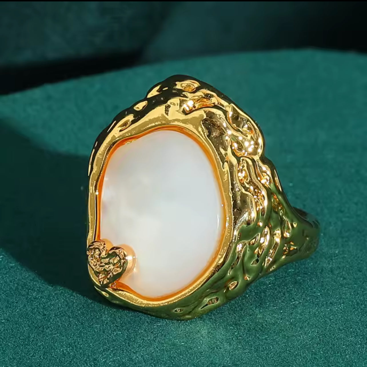 Golden Heart Ring