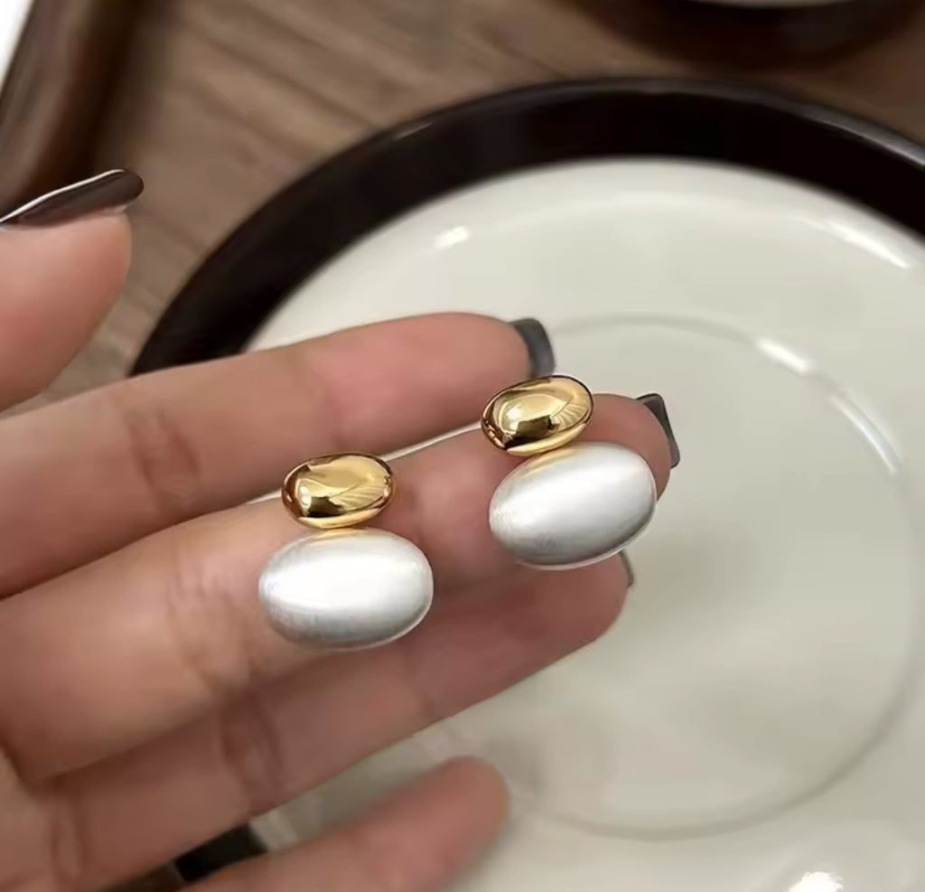 Double Opal Studs