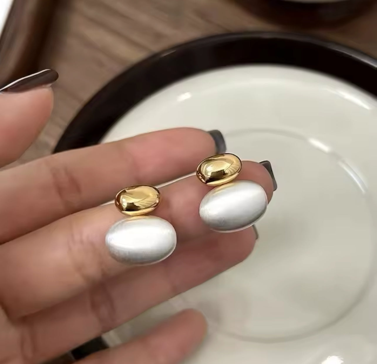 Double Opal Studs