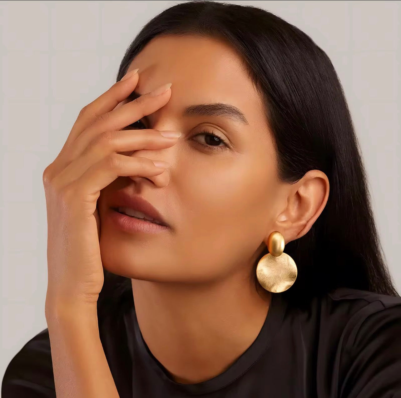 Golden Moon Earrings