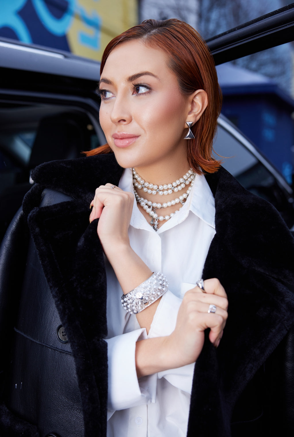 Rose, Crosses & Pearls