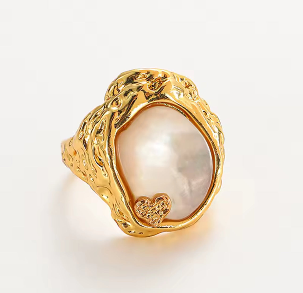 Golden Heart Ring