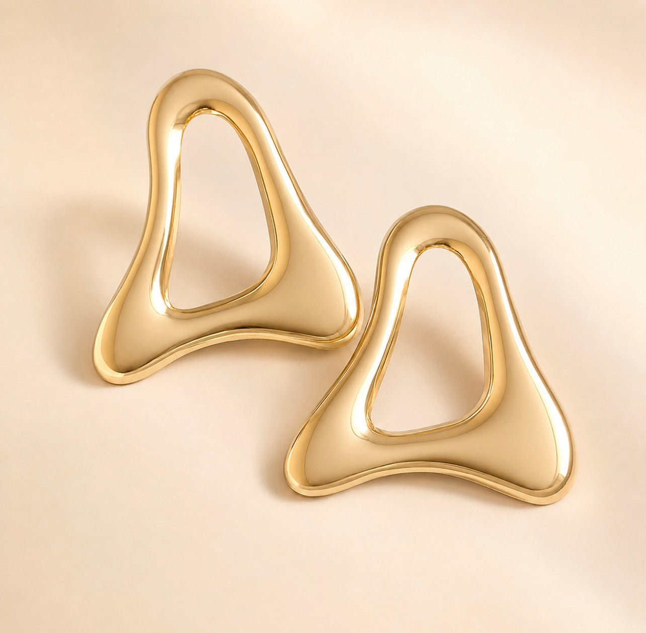 Mini Chrome Sculpt Earrings