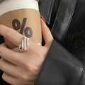 Silver Stripes Ring