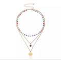 Double Layered Evil Eye Necklace