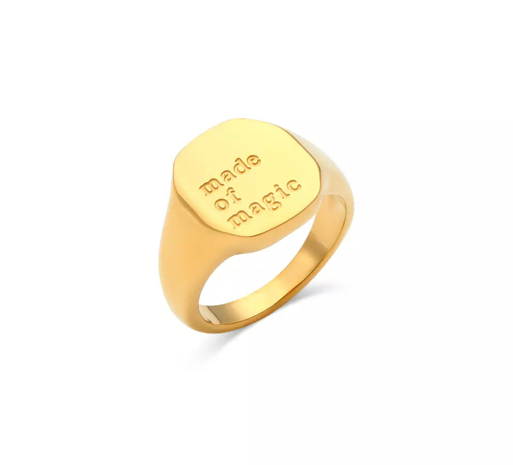 Engraved Statement Ring