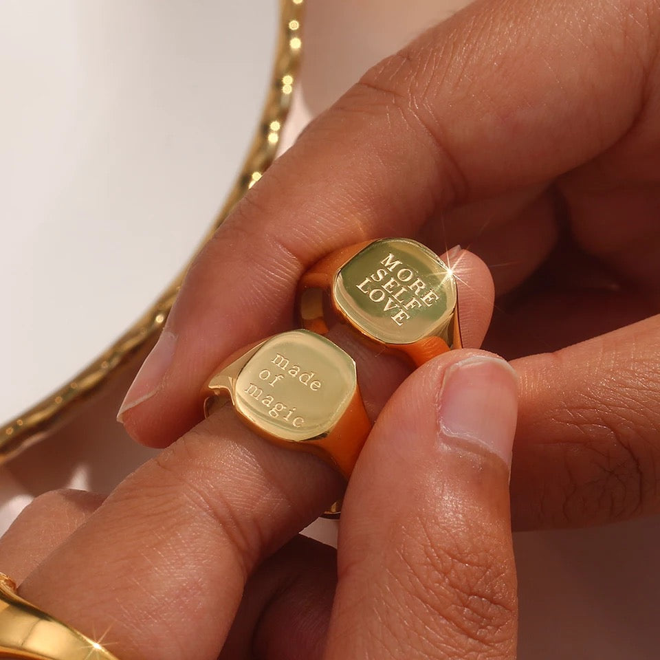Engraved Statement Ring