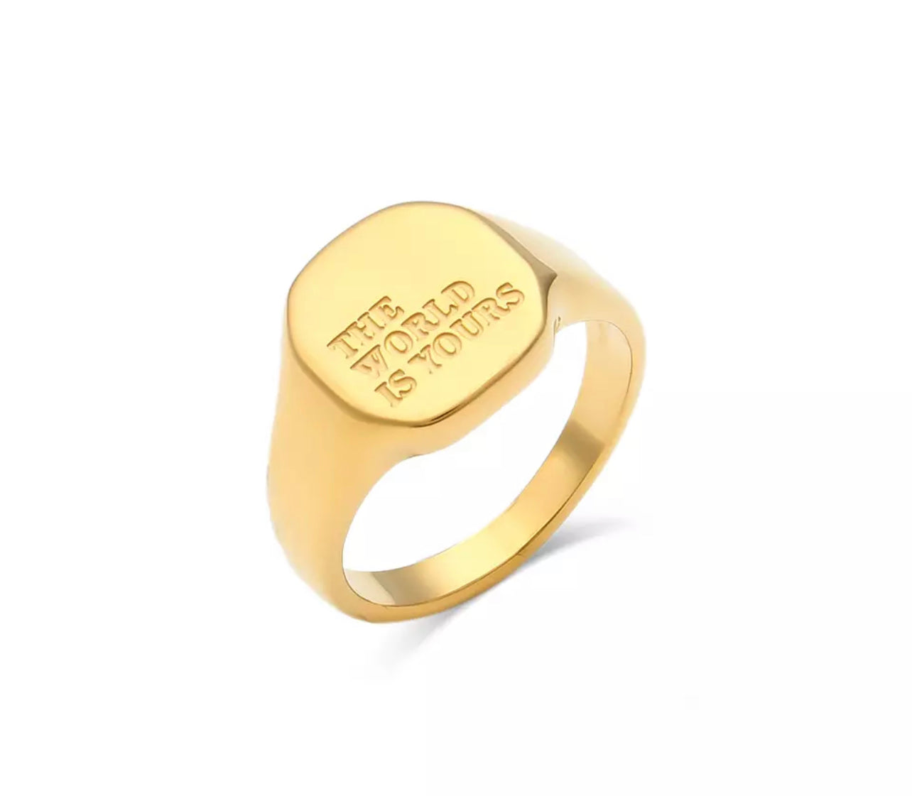 Engraved Statement Ring