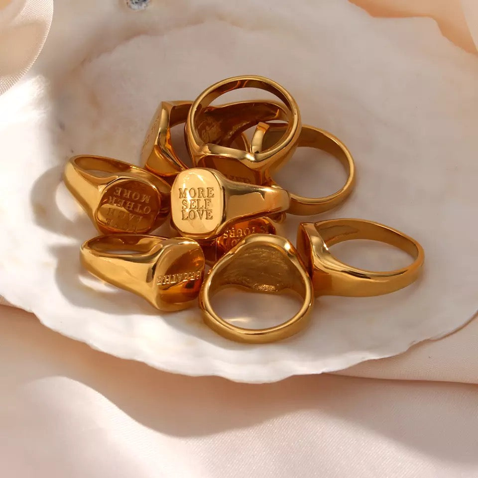 Engraved Statement Ring