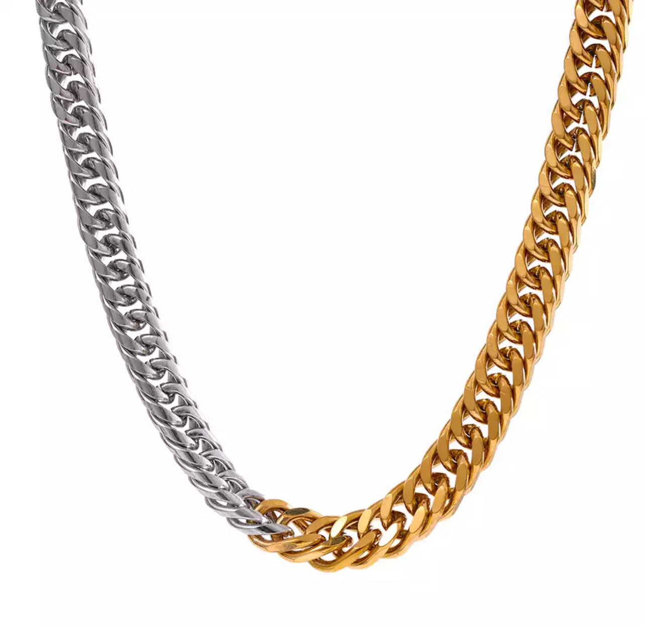 Two Tone Linked Chain Set